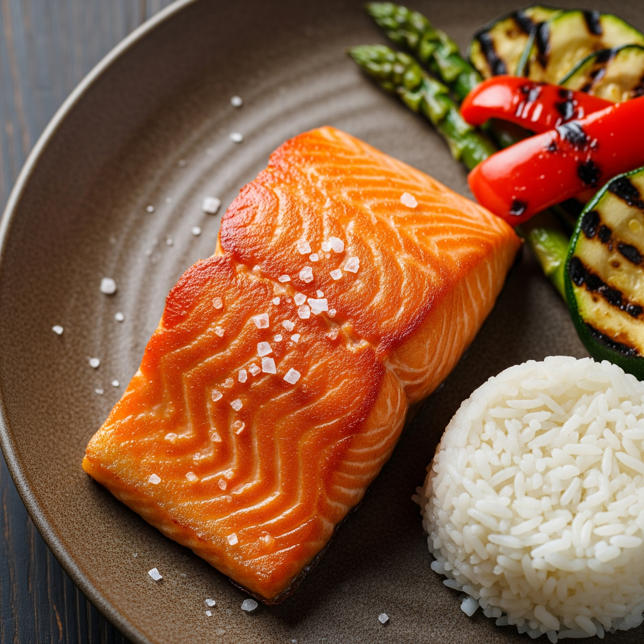 Salmão selado na frigideira com pele ultracrocante